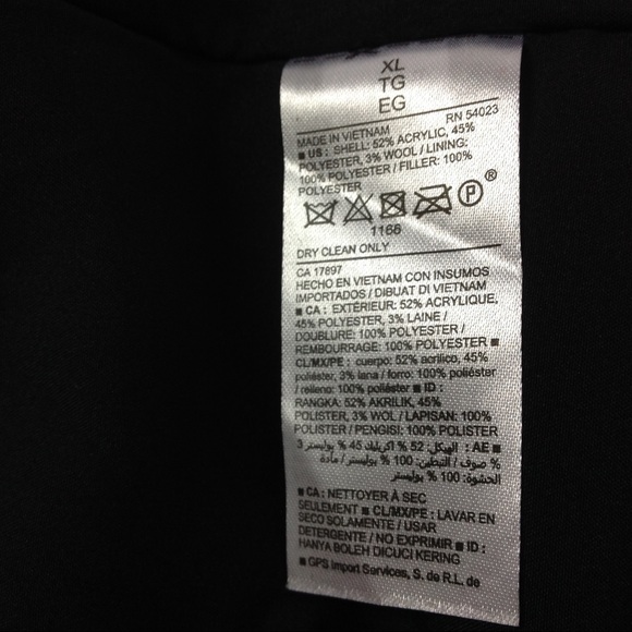 Old Navy Women's Trench Coat Size XL Black - Picture 4 of 4